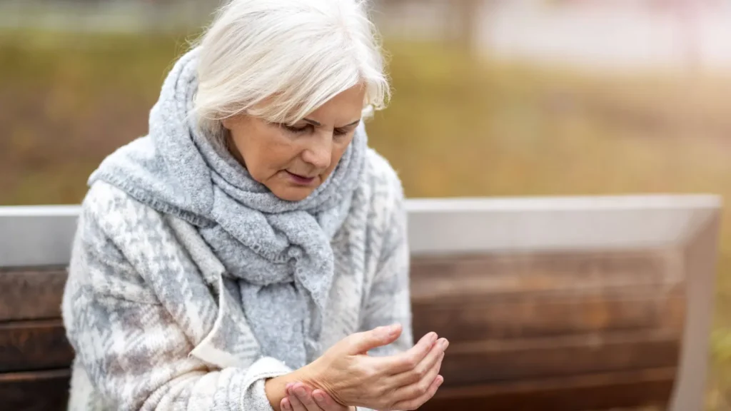 woman with joints and arthritis pain, getting treatment at Rochester orthopedics with Low-impact stretching exercises to support joint strength and mobility.